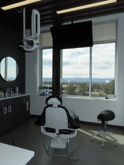 dental operatory with a view at Corson Dentistry in Greenwood Village, CO